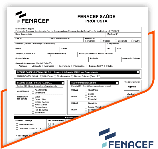 FENACEF SAUDE Como aderir FS PROPOSTA