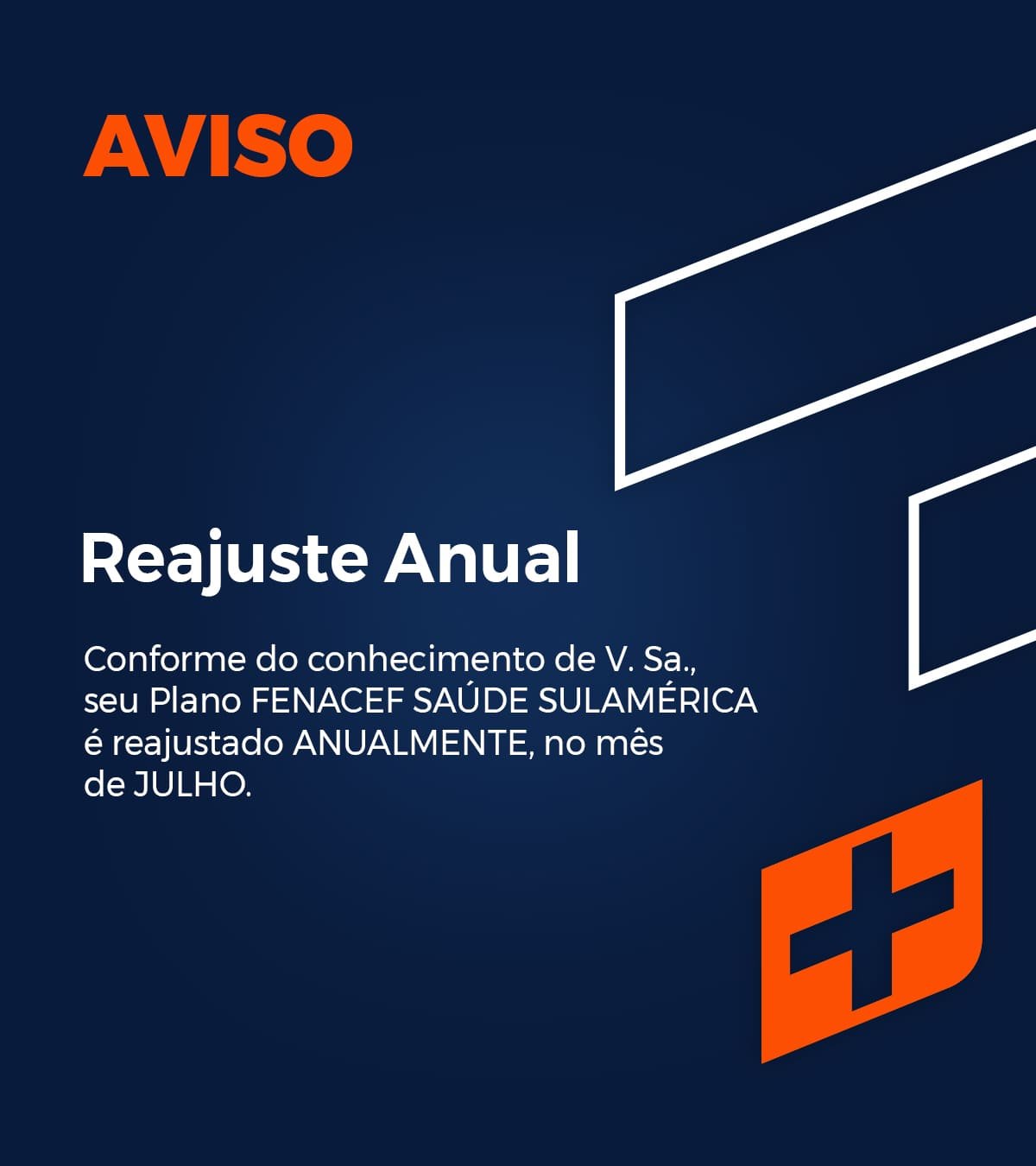 Aviso de reajuste anual - JUL/2025